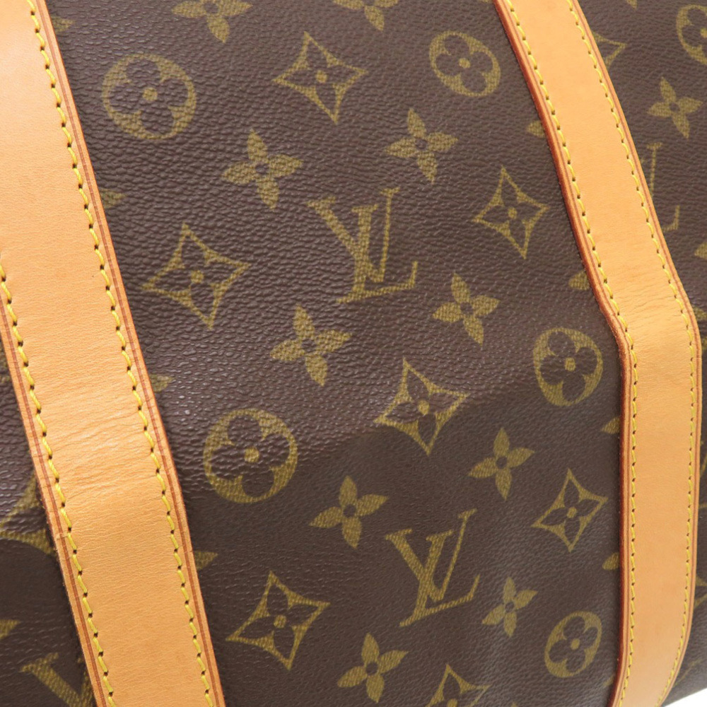 LOUIS VUITTON Brown Monogram Keepall 55 Boston Bag - Picture 8 of 10